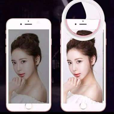 Lampu Selfie / Ring Light Selfie LED / Ring Light Mini Lampu Jepit
