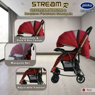 [TERMURAH BAMS✨] STROLLER BAYI PLIKO STREAM R 397 STROLLERBABY KERETA DORONG BAYI DAN ANAK Stream R 