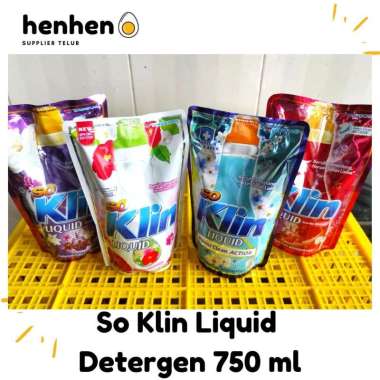 Promo Harga So Klin Liquid Detergent + Anti Bacterial Red Perfume Collection 750 ml - Blibli