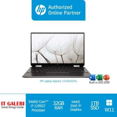 HP SPECTRE X360 14-EA1027TU - i7-1195G7/32/1TB/UMA/13.5"/W11+OHS19/EVO