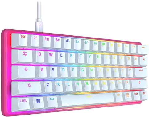 HYPERX Alloy Origins 60 Pink Mechanical - Gaming Keyboard