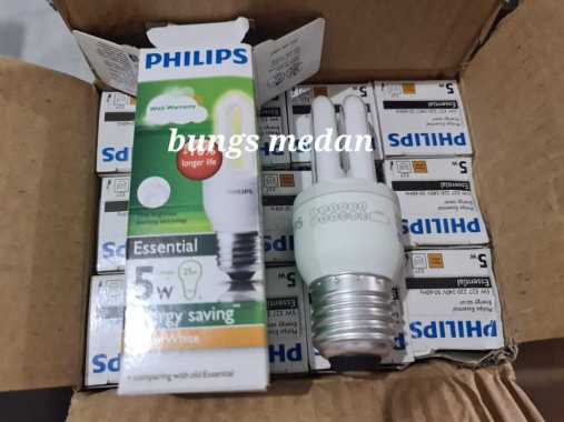 LAMPU PHILIPS ESSENTIAL 5w 5 Watt 5watt KUNING PLC BOHLAM 5 W WW