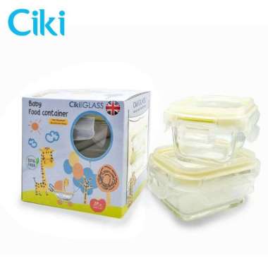 Ciki Food Container 150ml (Isi 2) - Giraffe Yellow