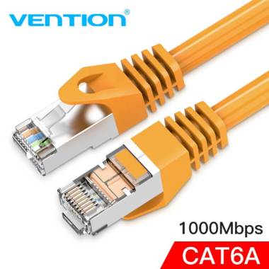 Vention VPC6 Kabel Lan Cat6a Cat6 RJ45 SSTP Gigabit  #yellow