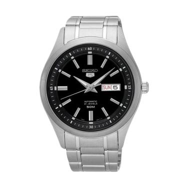 SEIKO 5 SNKN.85/89-K1 Analog Automatic Original Jam Tangan Pria Black Silver