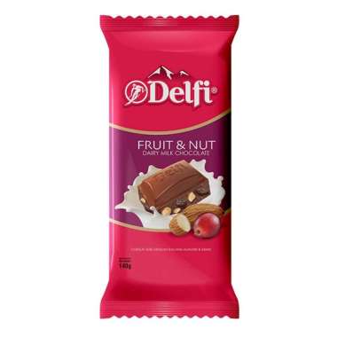 Promo Harga Delfi Chocolate Fruit & Nut 140 gr - Blibli