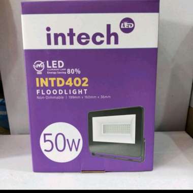 intech lampu tembak 50 watt led/lampu sorot intech 50 watt led