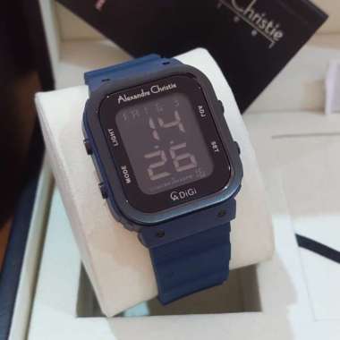 JAM PRIA ALEXANDRE CHRISTIE AC 9357 AC9357 DIGITAL RUBBER ORIGINAL BLUE BLACK