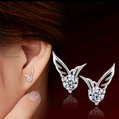 Lovely Jewelry Angel's Wings Earrings Anting Perak Angel's Wing