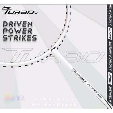 Lining / Li-Ning Turbo X50 X60 X70 G5 Original Raket Badminton Adha Sport Tanpa Pasang White Black