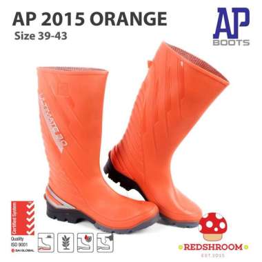 Sepatu Boot Tinggi AP Boots AP ULTIMATE 2015 ORANGE TANGGUH FLEKSIBEL 39