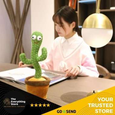 Mainan Boneka Kaktus Joget Dancing Kaktus Goyang 120 Lagu Multicolor