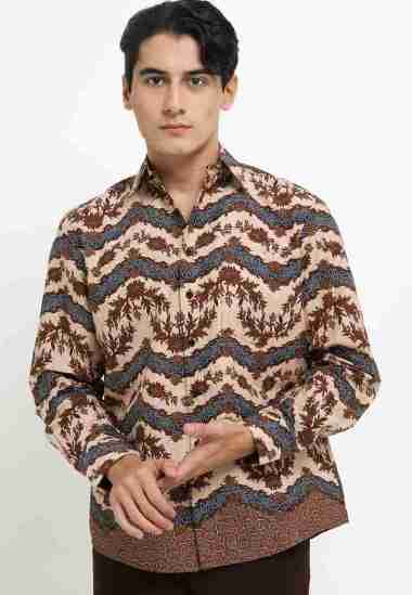 Batik Arjunaweda Kemeja Batik Rangrang Biru 55131032 Biru S