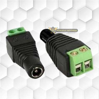 Jack Konektor Penyambung Sambungan Kabel AC DC Female Conektor Cable Soket Converter Konverter Pengh