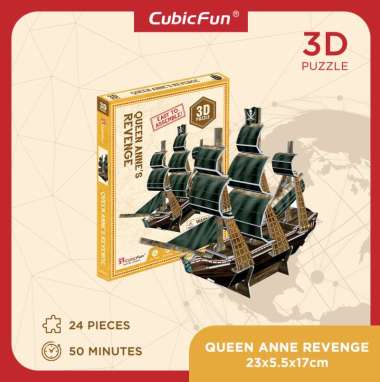 CUBICFUN Queen Anne Revenge S3031h - 3D Puzzle