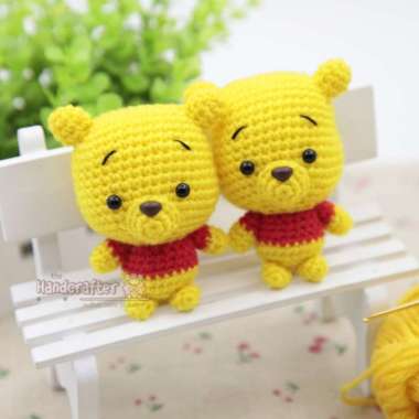 Amigurumi pooh boneka rajut winnie the pooh Multicolor