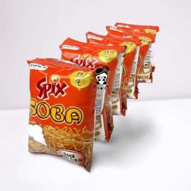 Mie siap makan Soba spix (20 x 10gr ) cemilan enak dan murah Rasa Ayam Bakar