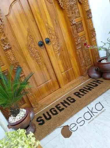 keset anyam sabut kelapa tulisan sugeng rawuh