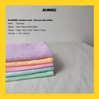 Handuk Mandi Microfiber Uk 70x140cm / Handuk Dewasa / Handuk Anak