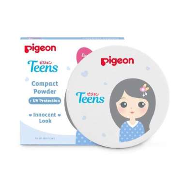 Pigeon Compact Powder Hypo Bedak Remaja 080233/080234/080235/080236 Beige