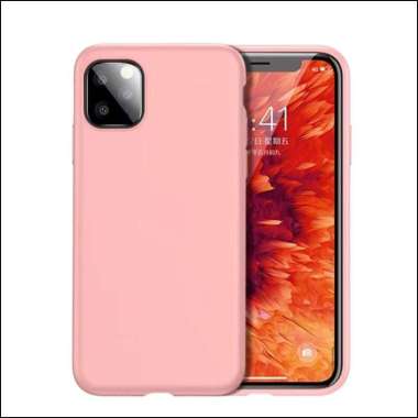 CAFELE ORIGINAL LIQUID SILICONE CASE FOR IPHONE 11/11 PRO/11 PRO MAX iP 11 Pro Max Merah Muda