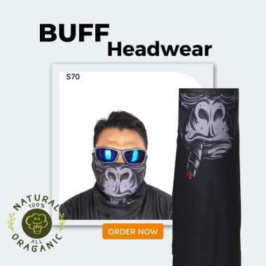 Buff Headwear super stretch adem Headwear Elastis S70 Kingkong