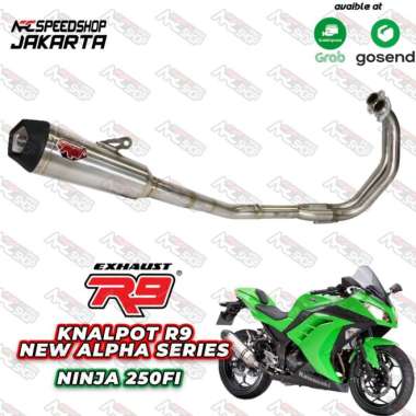 Knalpot R9 New Alpha Series Ninja 250fi Old / Z250 Fullsystem Multicolor