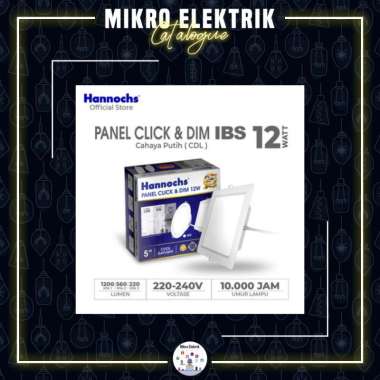 Hannochs Downlight LED Panel Click & Dim 12W IBS Cahaya Putih