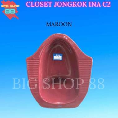 CLOSET KLOSET JONGKOK TOILET WC INA C2 MAROON