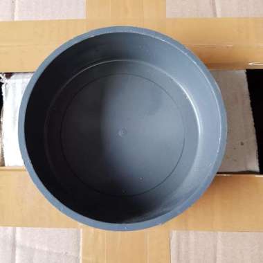 Dop/cap/tutup pipa pvc 4" (polos) tutup pipa paralon 4 dim 4inc silver