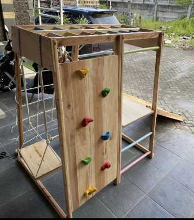 Brakiasi Mahoni / Jati Wall Climbing + Papan Duduk Jati