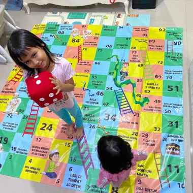 Ular Tangga Jumbo 2X2 Free Bantal Dadu Besar Dan Lembut muslim