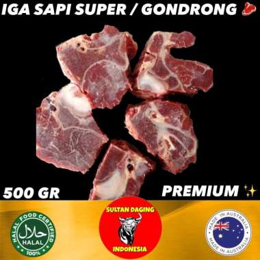 DAGING IGA SAPI SUPER 500 GRAM IMPORT DARI AUSTRALIA/ IGA GONDRONG/ IGA SHORT RIBS 500GR/IGA SHORTRI