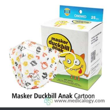 Onemed Masker Duckbill Anak Cartoon Isi 25