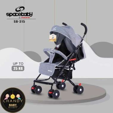 Stroller Space Baby Sb 315 - Gratis Hadiah Langsung Abu-abu