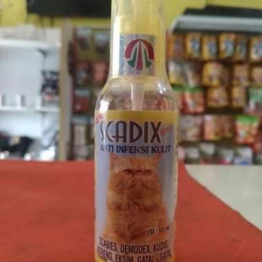 scadix for dog n cat anti infeksi kulit demodex scabies 60 ml