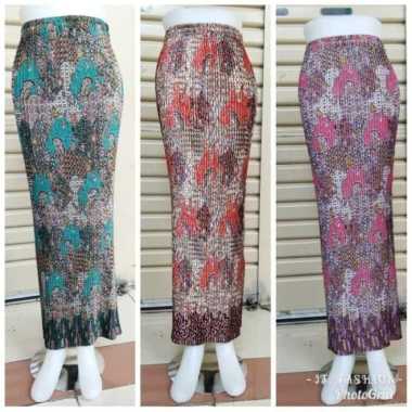 Rok Plisket Motif Mojang Tosca, Mojang Maroon, Dan Mojang Pink