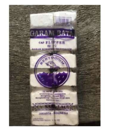 Garam Bata isi 12 Cap Flipper / Garem Bata / Garam Dapur / Garam Bata