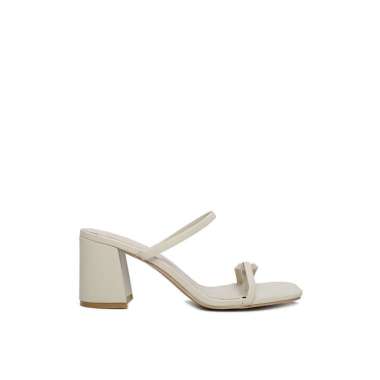 white slip on heels