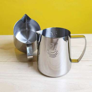 Milk Jug Lancip 600ml - Jug Susu Lancip Barista NOT jibbi jug - White