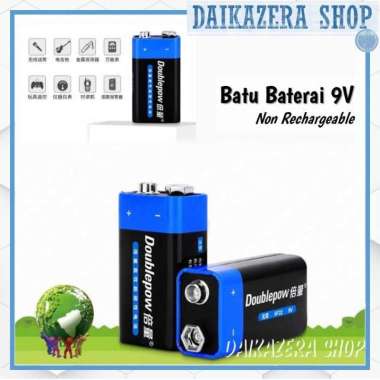 Batu Baterai 9V 6F22 Non-Rechargeable