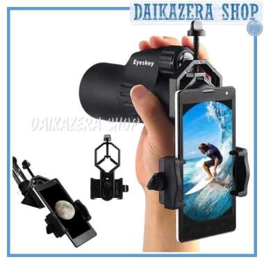 Smartphone Holder untuk Teropong Binocular Monocular Telescope