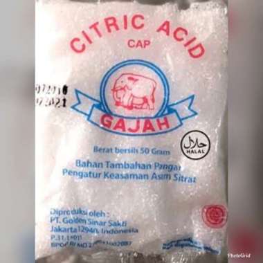 CITRIC ACID CAP GAJAH Asam Citrun Sitrun Zuur Pemutih Pembersih