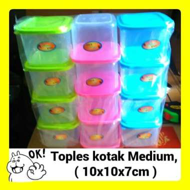 Toples Kotak, Medium , ( 10 x 10 x 7 Cm ).