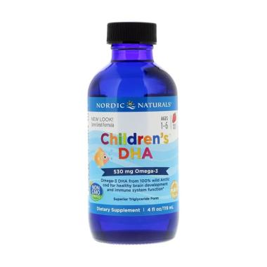 Nordic Naturals Children DHA Vitamin Otak Saraf Imunitas Anak [119 mL]