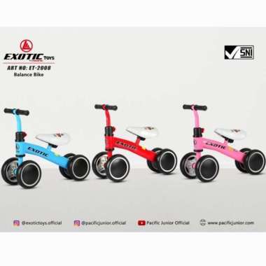 Exotic Balance Bike ET 2008 - Sepeda Anak Red