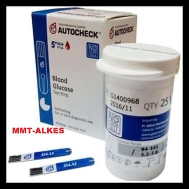 strip gula darah autocheck auto / auto check gula darah glucose