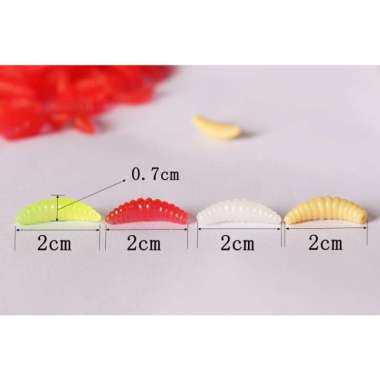 TERMURAH Umpan pancing Cacing tiruan fishing Soft lure worm silikon