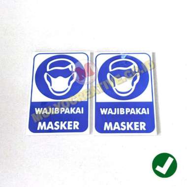 Papan Sign – Papan Wajib Pake Masker Mulyocreative