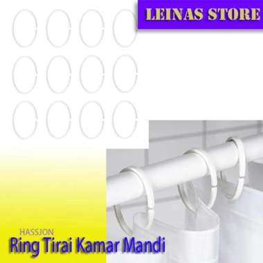 Ring Tirai Kamar Mandi / RINGS Shower Kamar Plastik Mandi 12pc